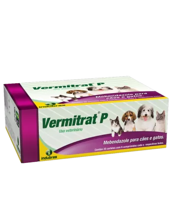 Vermífugo Vermitrat P 25 Blister C/ 6 Comprimidos