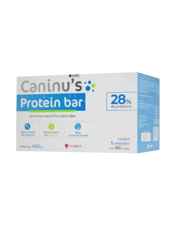 CANINU´S PROTEIN 400G C/ 5 BARRAS (12)