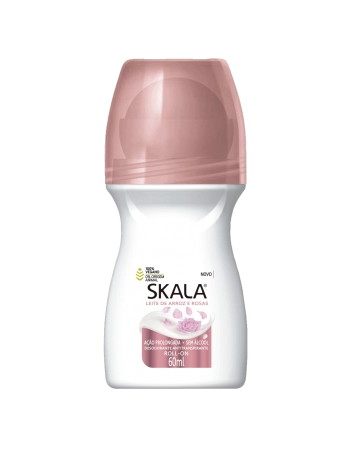 Skala Desodorante Roll On Leite de Arroz e Rosas 60ml