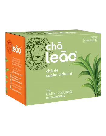 Chá Leão Capim Cidreira 15 Sachês de 1,0g