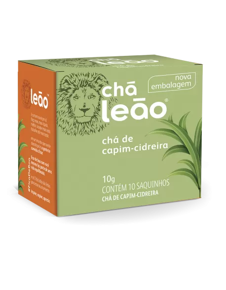 Chá Leão Capim Cidreira 10 Saquinhos de 1,0g