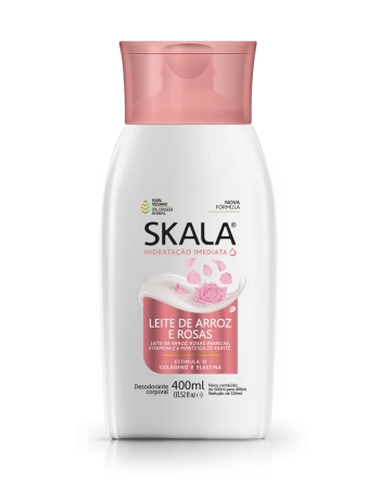 Skala Hidratante Leite Arroz e Rosas 400ml