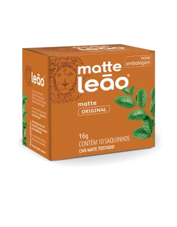 Chá Matte Leão Natural 16g - 10 sachês de 1,6g