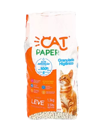 Granulado Higiênico Cat Paper para Gatos 1,3 kg