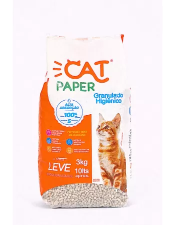 Cat Paper Granulado Higiênico 3kg