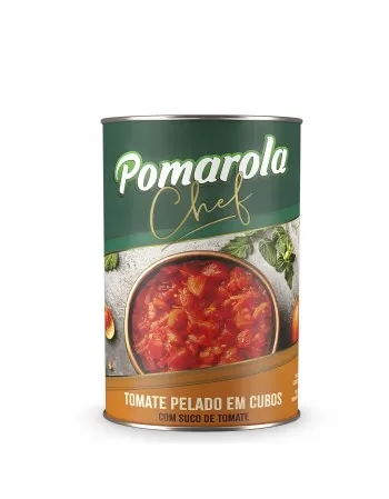 Pomarola Tomate Pelado em Cubo 24x400g