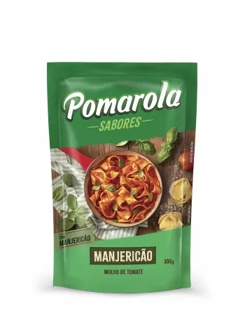 Pomarola Sachê Molho de Tomate Manjericão 300g