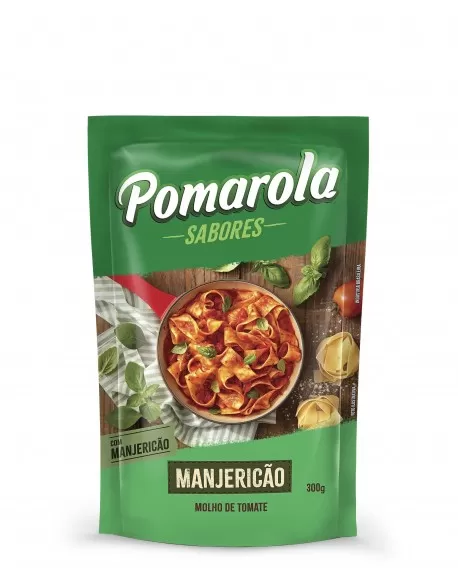 Pomarola Sachê Molho de Tomate Manjericão 300g