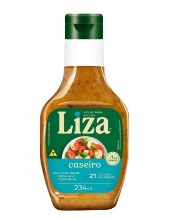 Liza Molho Para Salada Sabor Caseiro 234ml