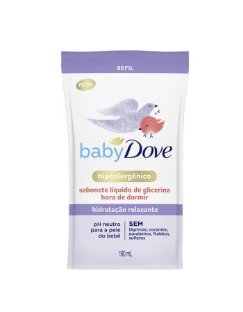 Refil Dove Baby Sabonete Líquido Glicerina Relax Hora de Dormir 180ml