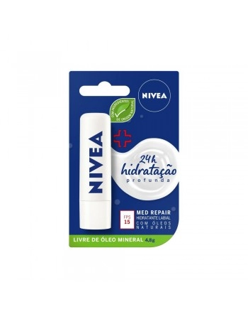 Nivea Hidratante Labial Med Rep FPS15 4,8g