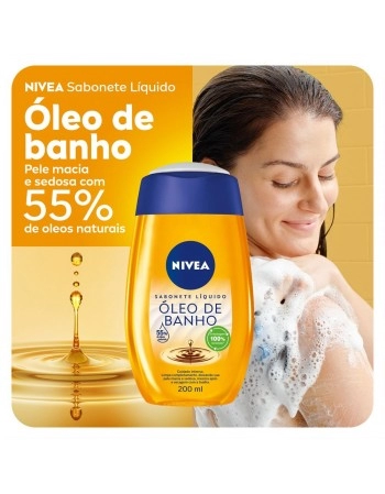 Nivea Sabonete Líquido Óleo de Banho 200ml