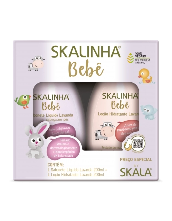 Skala Skalinha Bebê Sabonete Líquido + Loção Hidratante Lavanda 200ml