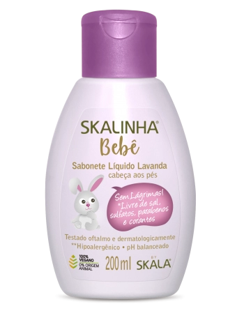 Skala Skalinha Bebê Sabonete Líquido Lavanda 200ml