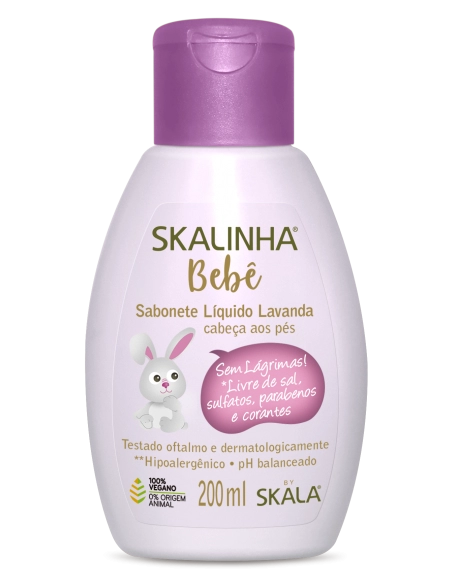 Skala Skalinha Bebê Sabonete Líquido Lavanda 200ml