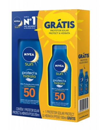 Nivea Protetor Solar P&H FPS50 200ml + P&H FPS50 100ml