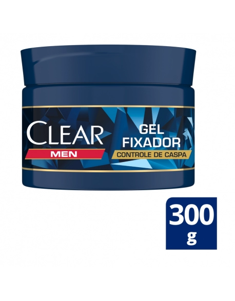 UNI CLEAR GEL FIXADOR CONTR CASPA POTE 300G (6)