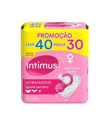 Intimus Protetor Diário Sem Abas Ultra Flexível Promo 40 unidades