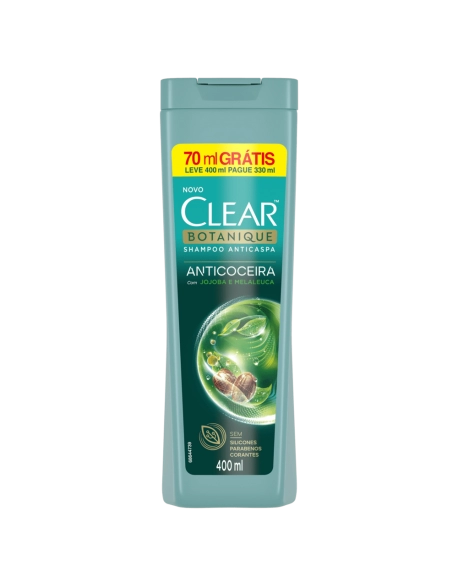 UNI CLEAR SH ANTICASPA COM JOJOBA E MELALEUCA ANTICOCEIRA L+P- 400ML (12)