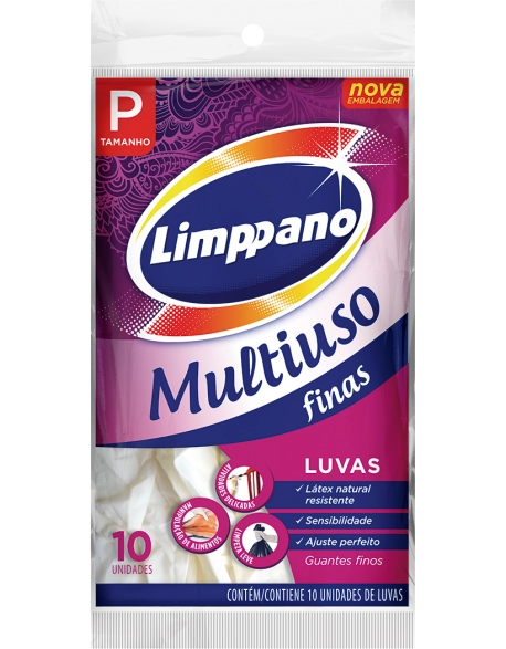 LIMPPANO LUVAS FINAS MULTIUSO P 10UN (24)