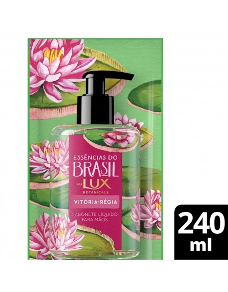 UNI LUX SABONETE LIQ ESS BR MAOS VITORIA REGIA 240ML (12)