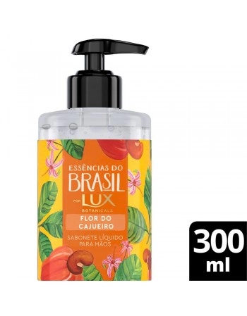 UNI LUX SABONETE LIQ ESS BR MAOS FLOR CAJUEIRO 300ML (12)