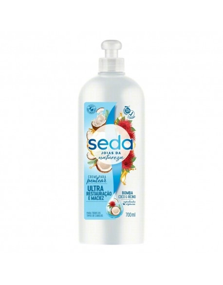 UNI SEDA CR PENT BOMBA JOIAS NAT COCO+RICINO 700ML (12)