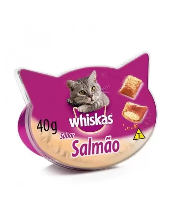 Petisco Whiskas Temptations para Gatos Adultos Sabor Salmão - 40g