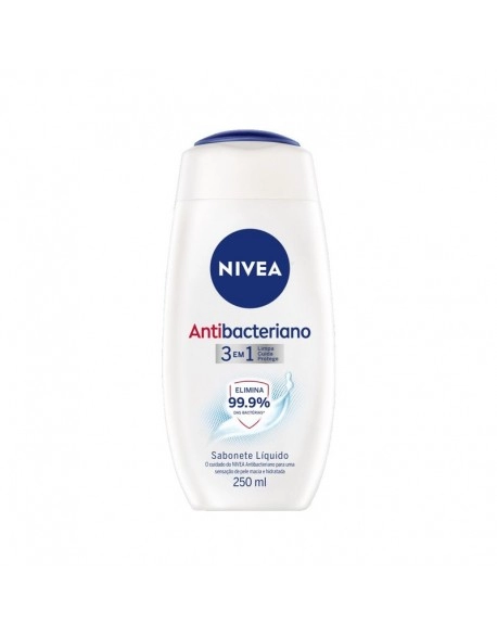 Nivea Sabonete Líquido Antibacteriano 3 em 1 250ml