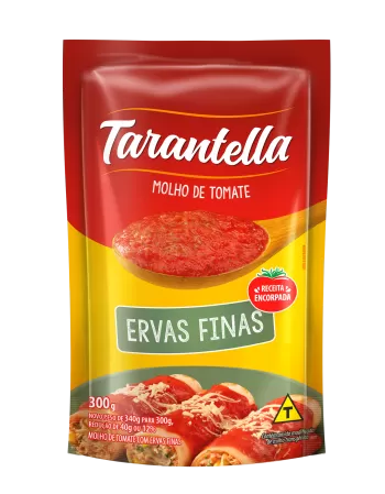 Tarantella Molho de Tomate Ervas Finas Sachê 300g