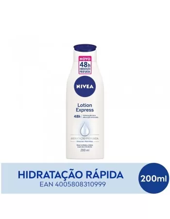 NIVEA Loção Hidratante Lotion Express 48h Hidratação Profunda 200ml