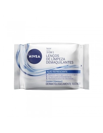 Nivea Lenços de Limpeza Demaquilantes 3 em 1 Refrescante 25 un.