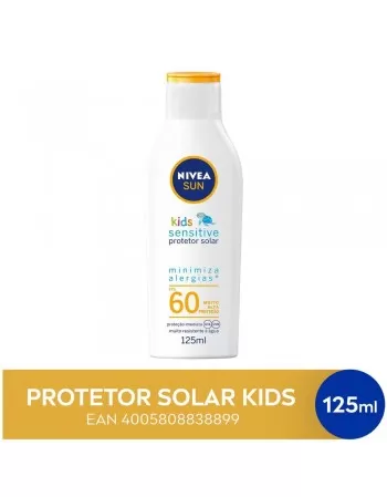 Nivea Sun Protetor Solar Kids Sensitive FPS60 125ml