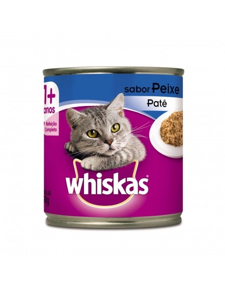 WHISKAS® Lata Patê Sabor Peixe 290g