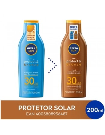 Nivea Sun Protetor Solar Protect & Bronze FPS30 200ml