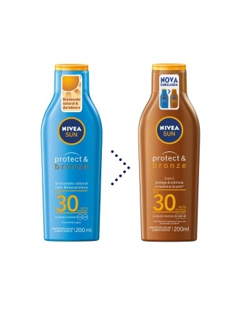 Nivea Sun Protetor Solar Protect & Bronze FPS30 200ml