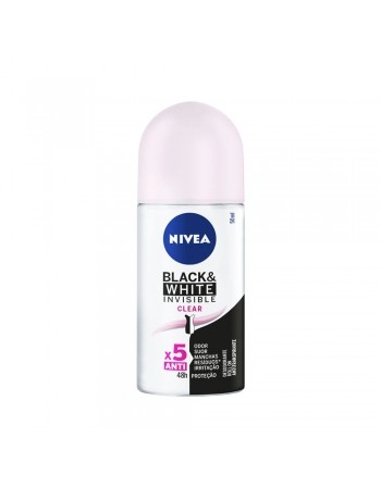 NIVEA Desodorante Antitranspirante Roll On Invisible Black & White Clear 50ml