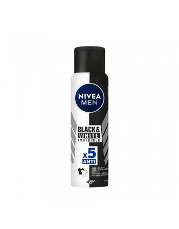 NIVEA Men Desodorante Antitranspirante Aerosol Invisible Black & White 150ml