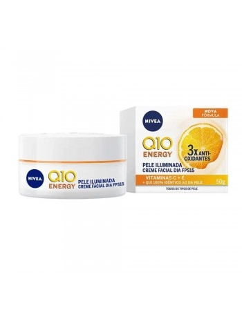 Nivea Creme Facial Antissinais Q10 Energy Dia FPS15 50ml