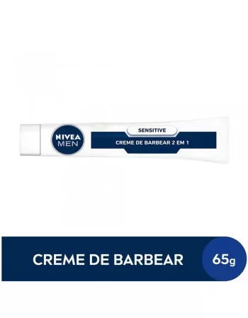 Nivea Men Creme De Barbear Sensitive 2 Em 1 65g