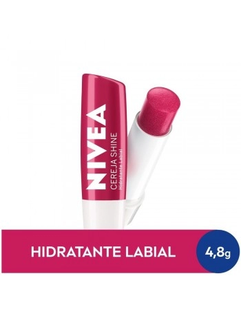 Nivea Hidratante Labial Cereja Shine Hidratação Profunda 4,8g