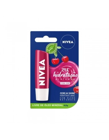 Nvea Protetor Labial Cereja Shine 4,8g