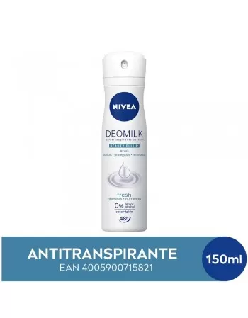 NIVEA Desodorante Antitranspirante Aerosol Deomilk Fresh 150ml