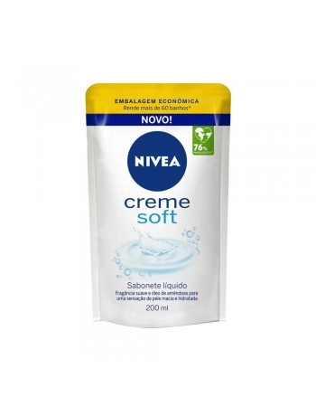 Nívea Sabonete Líquido Creme Soft Refil 200ml