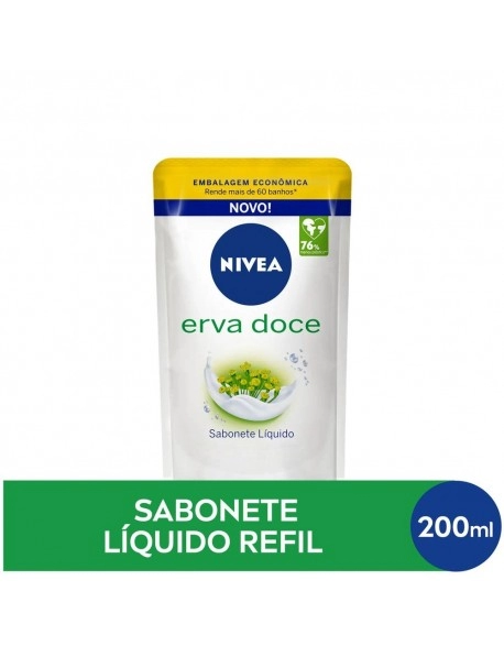 Nívea Sabonete Líquido Erva Doce Refil 200ml