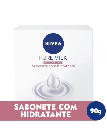 NIVEA SABONETE BOX SENS PURE MILK 90G (72)