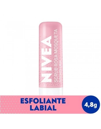 NIVEA ESFOL LABIAL SCRUB ROSA MOSQ 4,8G (12)