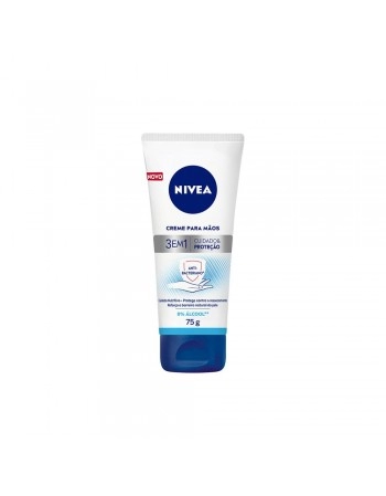 NIVEA CREME P/ MAOS ANTIBAC CUIDADO E PROTEÇÃO 75G (12)