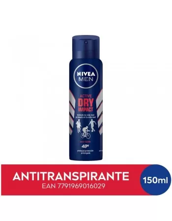 NIVEA Men Desodorante Antitranspirante Aerosol Dry Impact 150ml