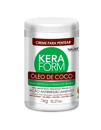 Skafe Creme para Pentear Keraform Óleo de Coco 1kg